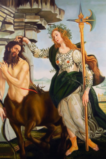 Palas y el centauro