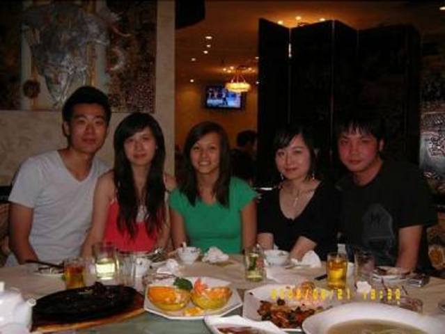 with brother and his girlfriend