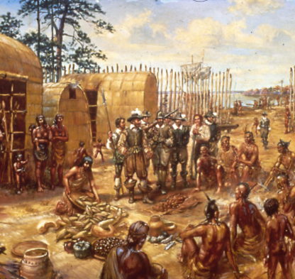 Jamestown settlement established