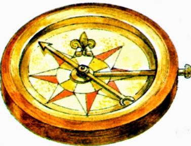 la brujula, el mapa y las lamparas