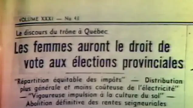 Droit de vote des femmes au Québec