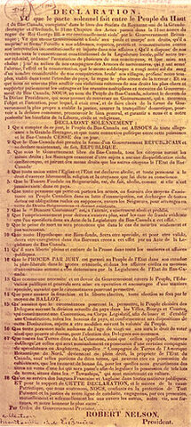 L'indépendance de la colonie