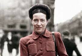 La francesa Simonne de Beauvoir
