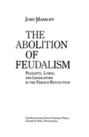 National Assembly Decrees Abolition of Feudalism