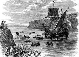 Henry Hudson explores the Hudson river