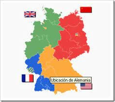 División de Alemania en 4 zonas