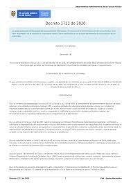 DECRETO​ 1711 de 2020