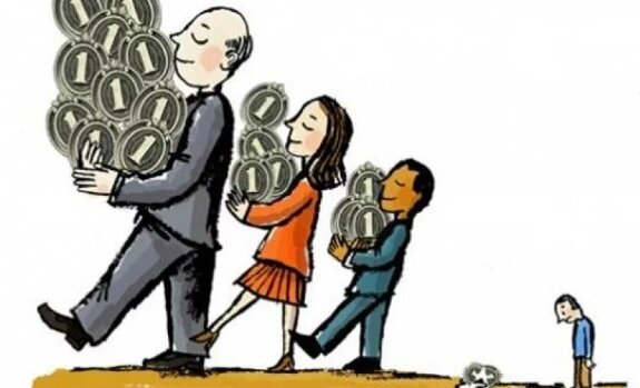 Distribución del ingreso entre los más pobres y los más ricos.