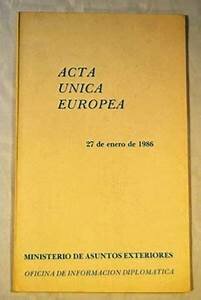 El Acta Única Europea