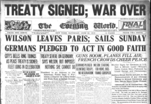 The Treaty of Versailles and the results for Germany