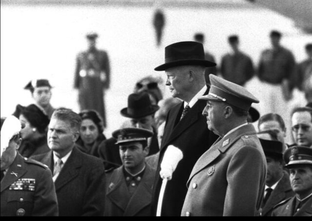 Entrevista de Einsenhower con Franco.
