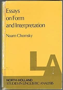 Essays on Form and Interpretation