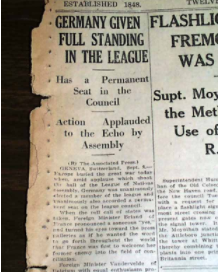 German entrance into League of Nations