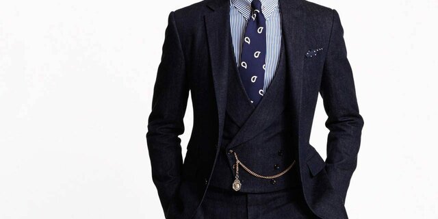 Denim Three-piece suit