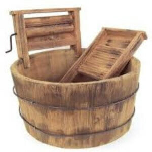 Cubetas con prensa para la ropa