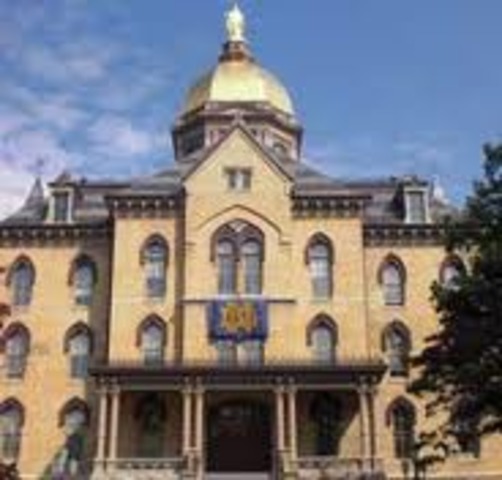 Fire in Notre Dame's main building