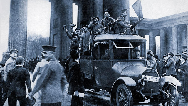 German Revolution of 1918 and Kaiser Wilhelm II resigns