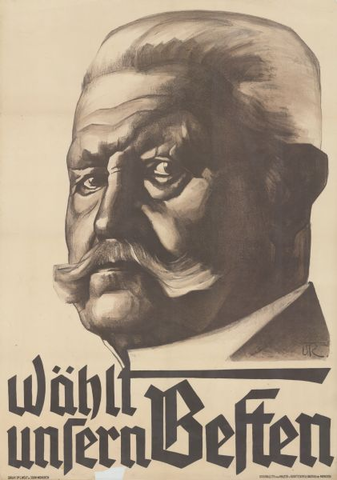 Election of President von Hindenburg