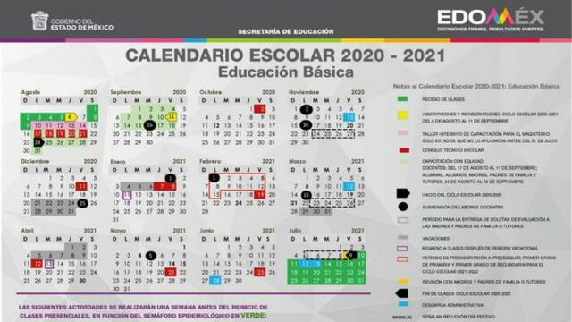 Cambio del calendario escolar