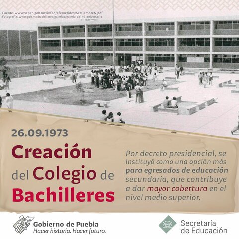Creación del Colegio de Bachilleres