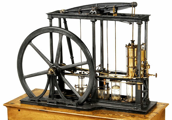 La máquina de vapor.