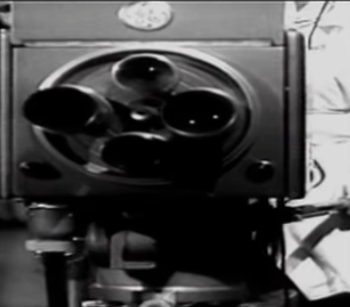 Prove di trasmissione televisiva nello studio RAI