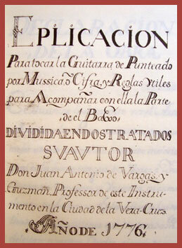 Primer libro para guitarra de seis órdenes