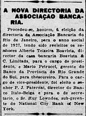 Eleição da nova diretoria da Associação.