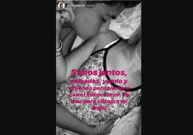 Publicacion de Nahir Galarza en sus redes sociales.