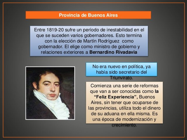 Era de Rivadavia 1820 - 1829