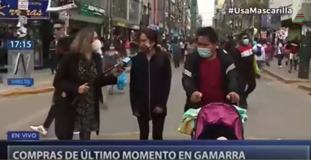 Campaña de navidad en Gamarra