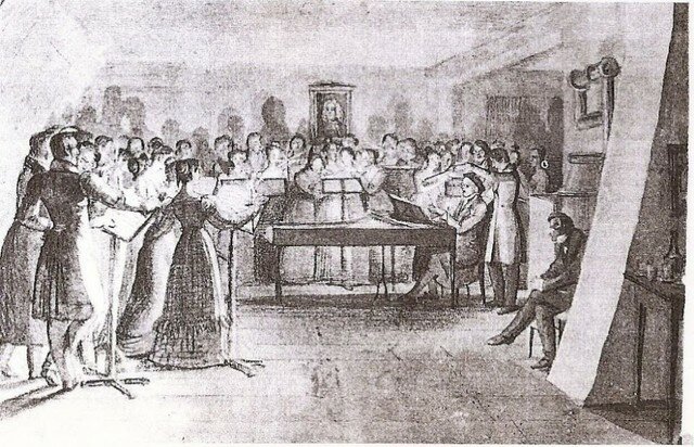 Se conforma el grupo de los románticos de Heidelberg