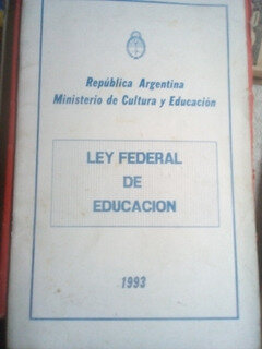 Ley de Educación Federal N° 24.195
