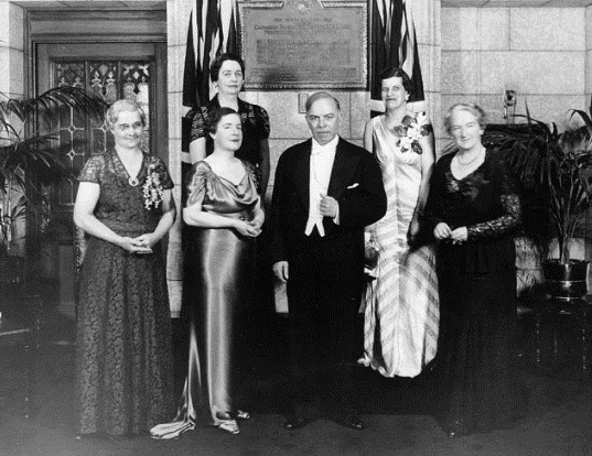 Se estableció en 1929 el derecho de la mujer a sentarse en el Senado canadiense