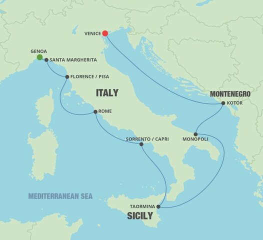 Genoa, Venice are infected with the plauge