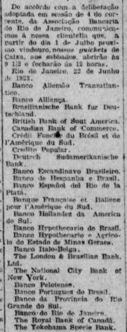 Julho: Padronização dos dias e horários de funcionamento dos bancos associados