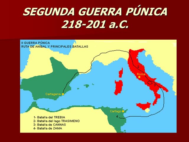 SEGUNDA GUERRA PÚNICA (218 a.c. - 201 a.c.)
