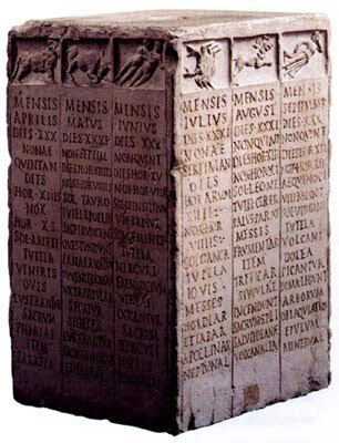 Divisione del calendario in 12 mesi