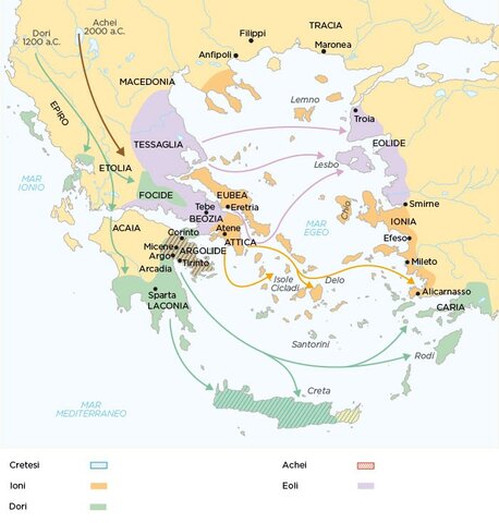 Greci: 1° colonizzazione