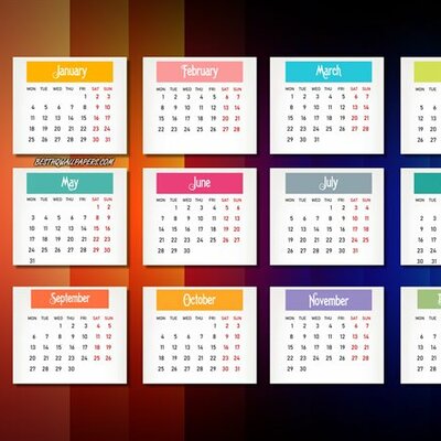 Timeline: Los meses del año