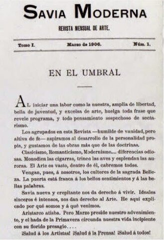 Se fundo la revista Savia Moderna.