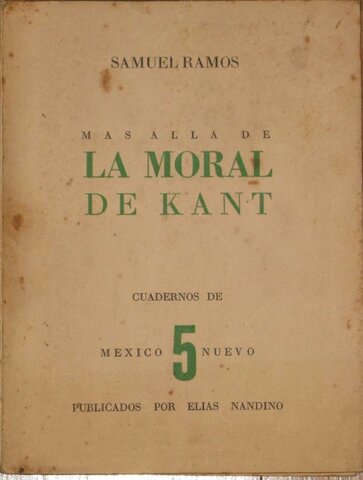 Se publica la obra "Más allá de la moral de Kant"