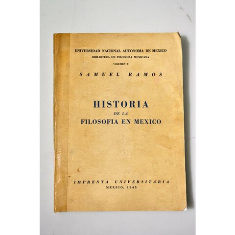 Se publica la obra "Historia de la filosofía en México"