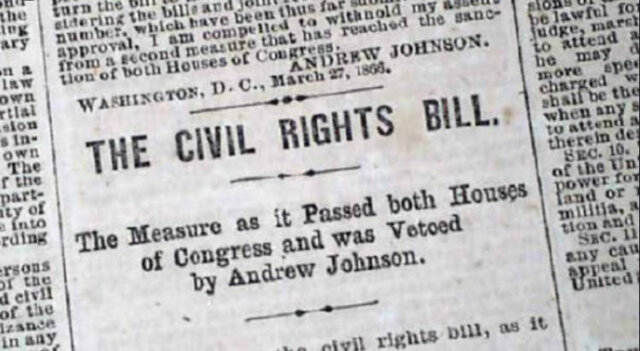 Civil rights act of 1866