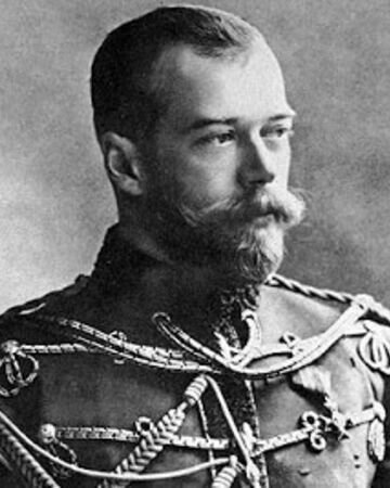 El zar Nicolás II de Rusia