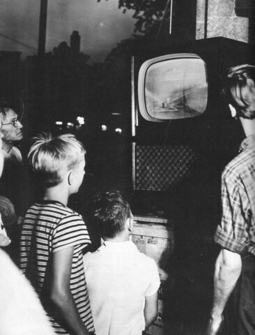The Canadian broadcasting corporation transmitted its first television broadcast