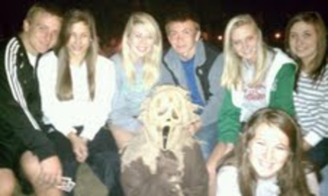 Went to the haunted barn .