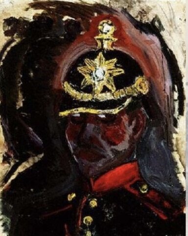 Autorretrato de soldado
