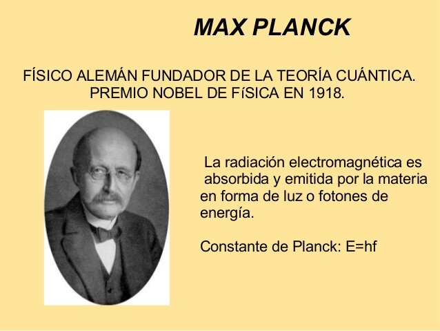 Teoría cuántica de Max Planck