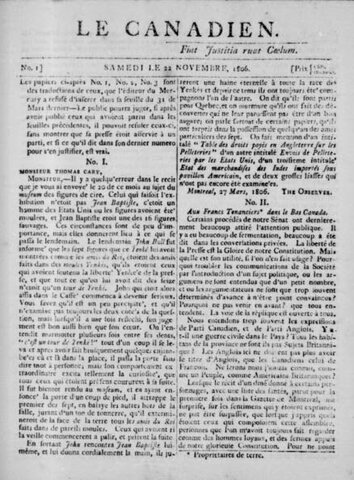 Fermeture du journal Le Canadien